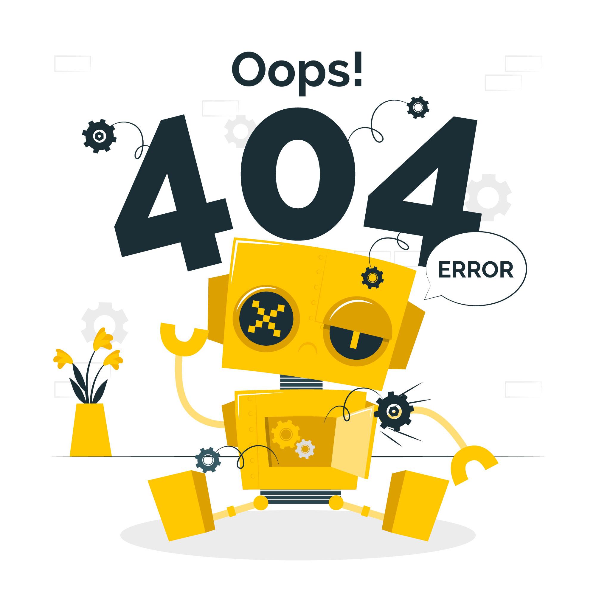 Imagem de erro 404